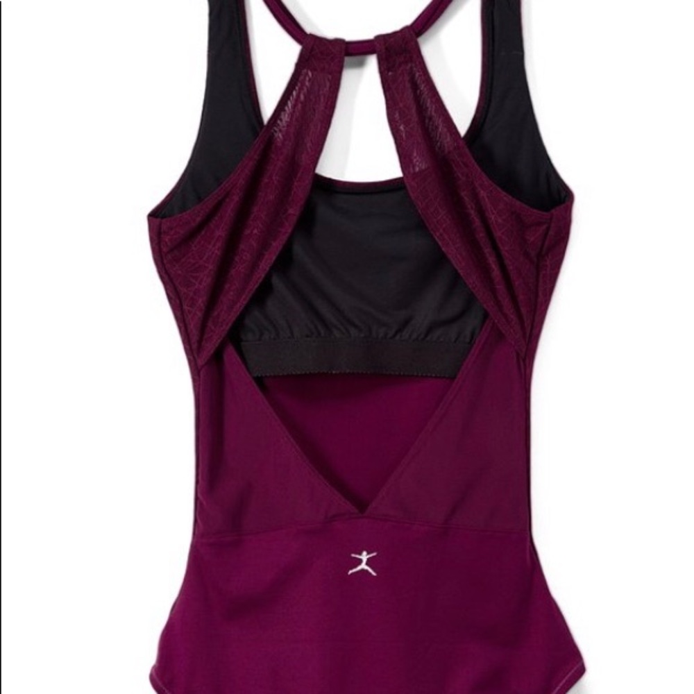 SALE Danskin Backless Halter Ballet Leo M-L